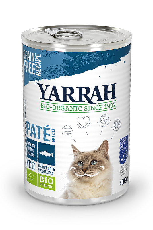 Organic Fish Pate for Cats 400g (Yarrah) Healthy Supplies