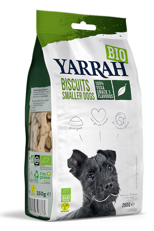 Organic Vegan Dog Biscuits for Small Dogs 250g (Yarrah)