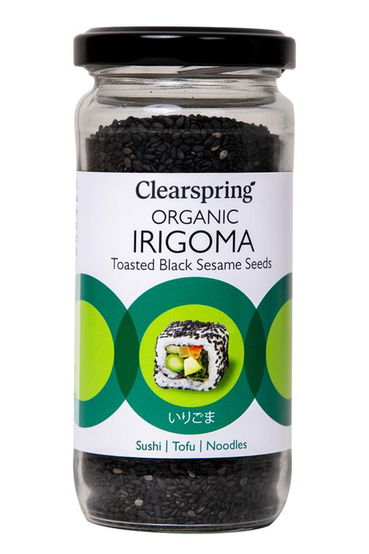 Organic Irigoma Toasted Black Sesame Seeds 100g (Clearspring)