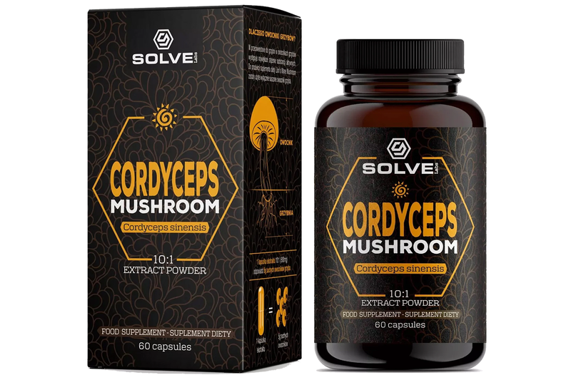 Cordyceps Mushroom 101 Extract 60 Capsules (Solve Labs) Healthy Supplies