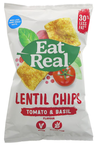 Lentil Chips Tomato & Basil 113g (Eat Real)