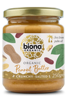 Organic Crunchy Peanut Butter with Salt 250g (Biona)