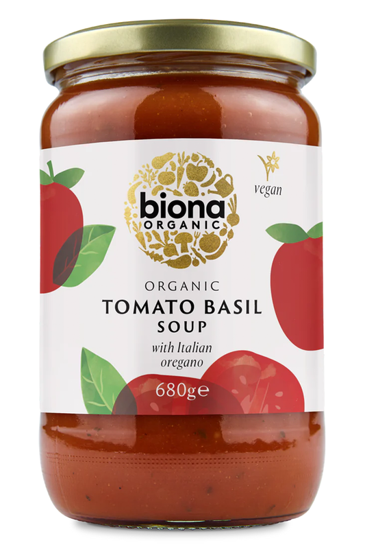 Organic Tomato & Basil Soup 680g (Biona)