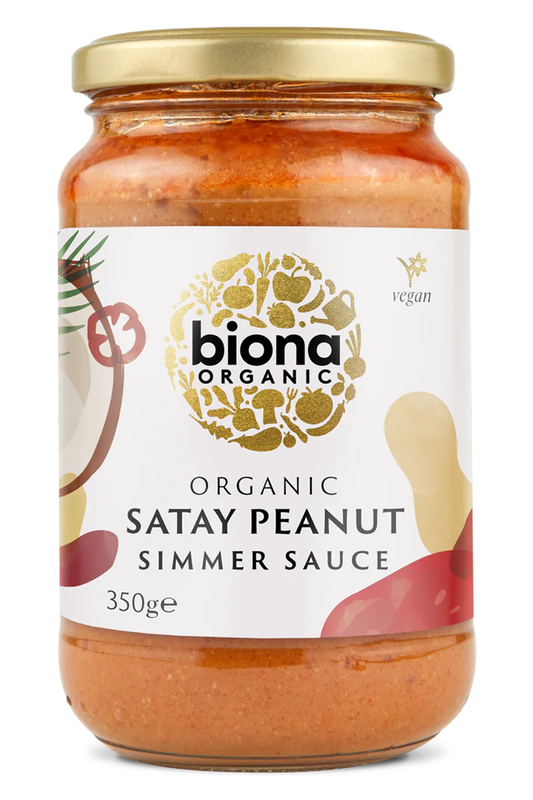 Organic Satay Peanut Simmer Sauce 350g (Biona)