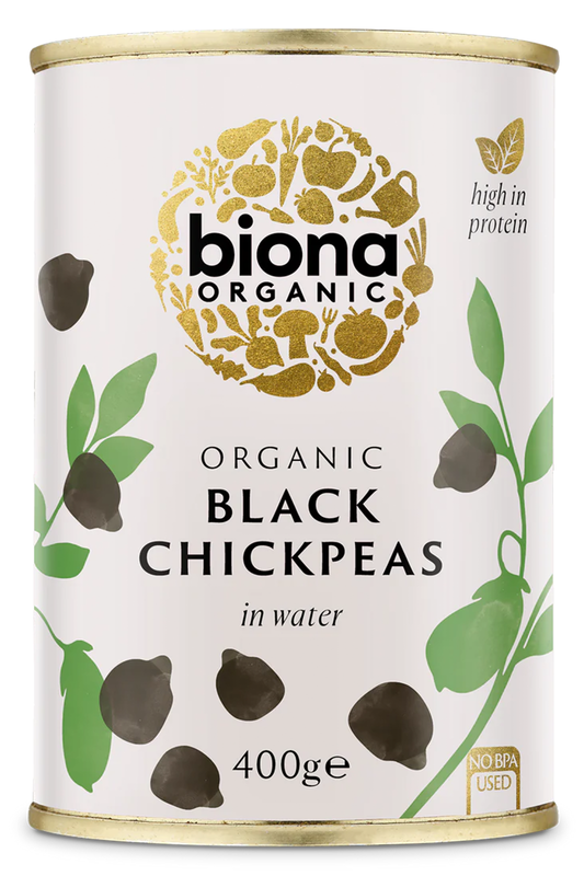 Organic Black Chick Peas 400g (Biona)