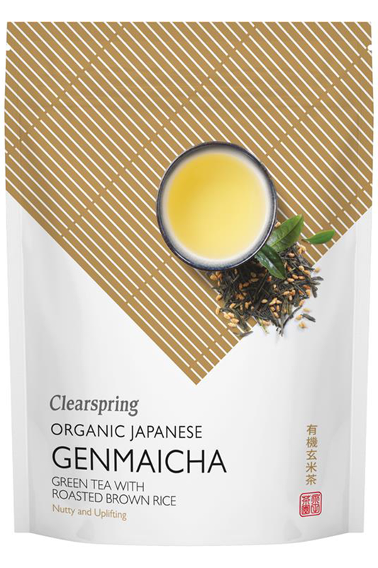 Organic Japanese Genmaicha Loose Leaf Tea 90g (Clearspring)