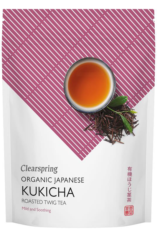 Organic Japanese Kukicha Loose Leaf Tea 90g (Clearspring)