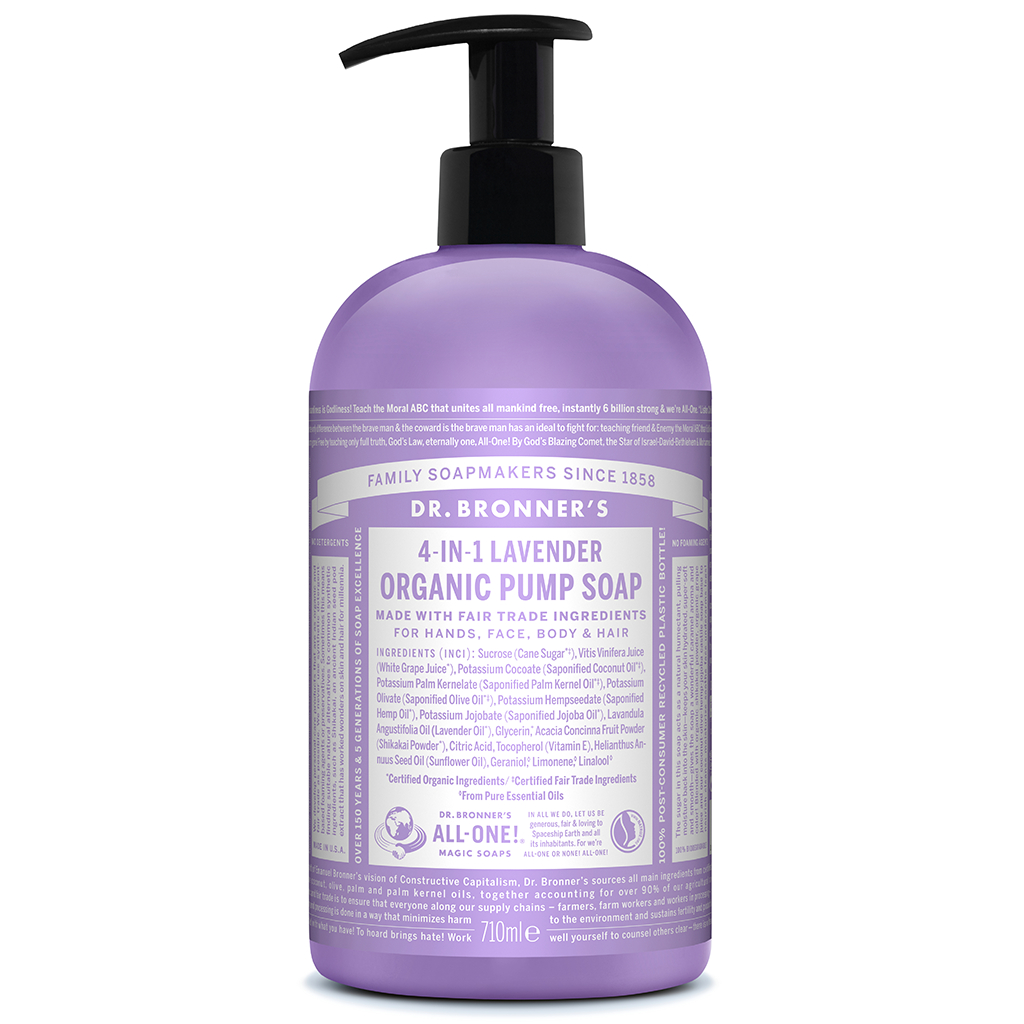 Lavender Hand & Body Shikakai Soap,  709ml (Dr. Bronner's)