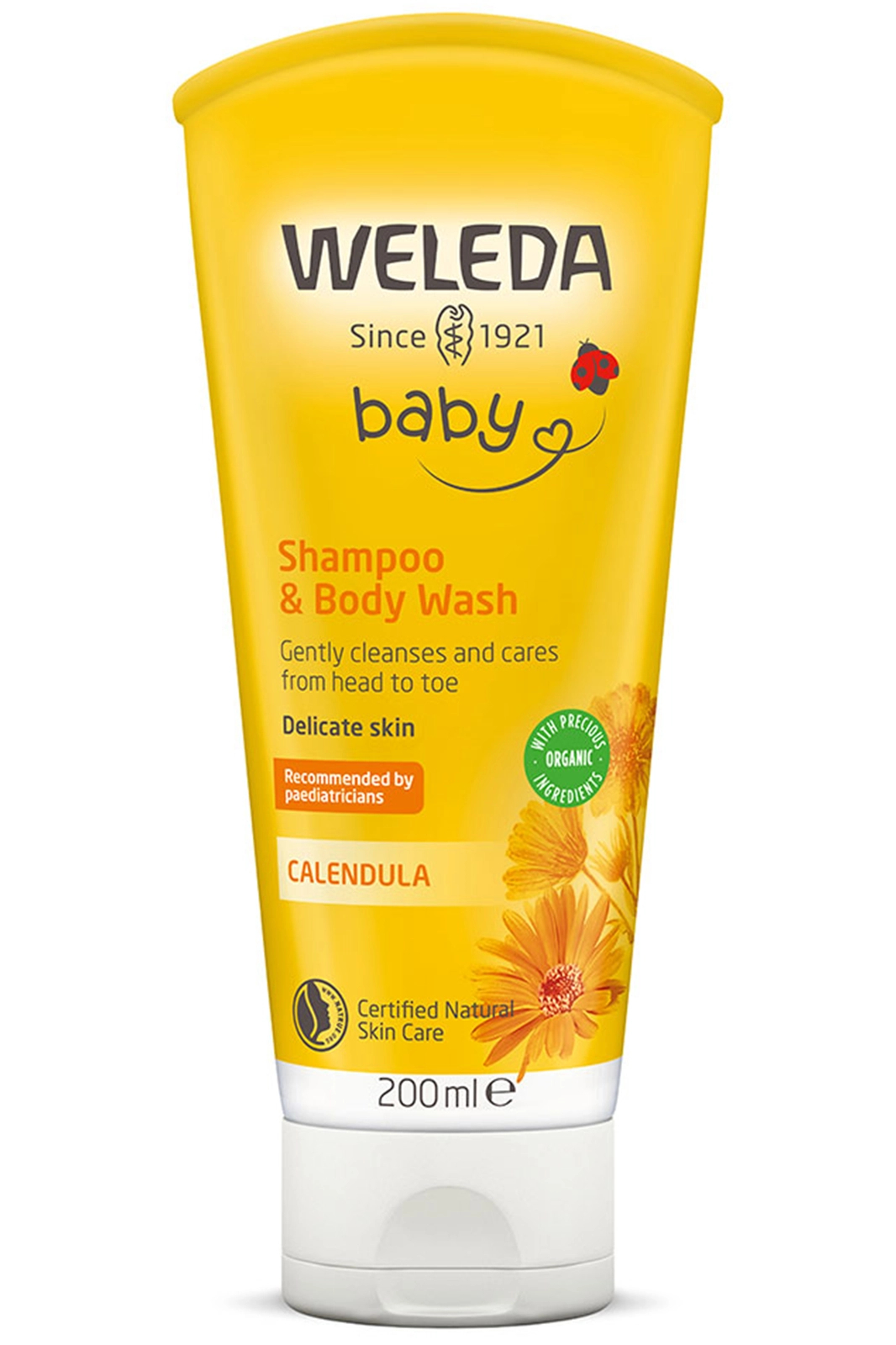 weleda calendula shampoo and body wash