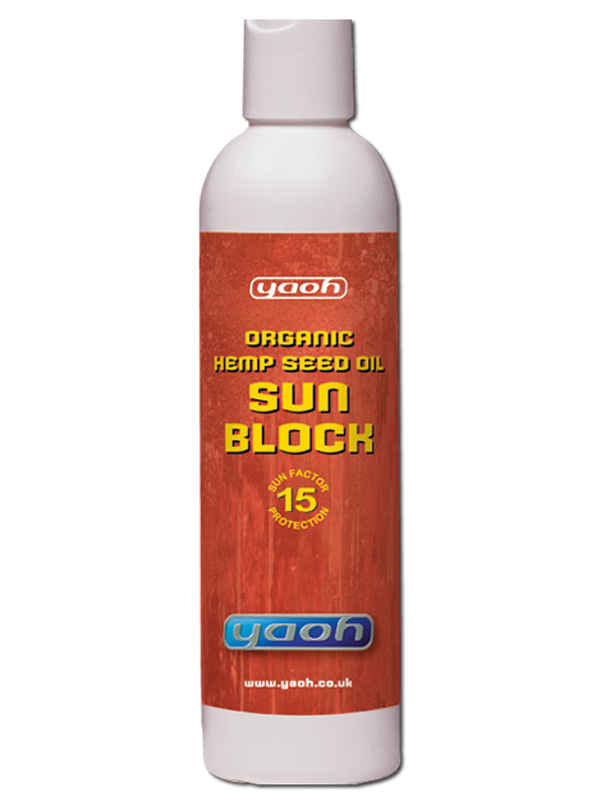 Hemp Seed Oil Sun Block SPF 15, Organic 240ml (Yaoh)