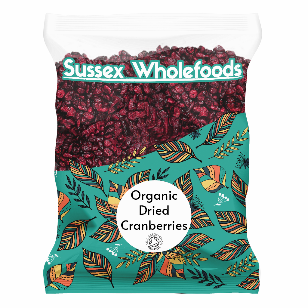 Dried Cranberries,  1kg (Sussex Wholefoods)