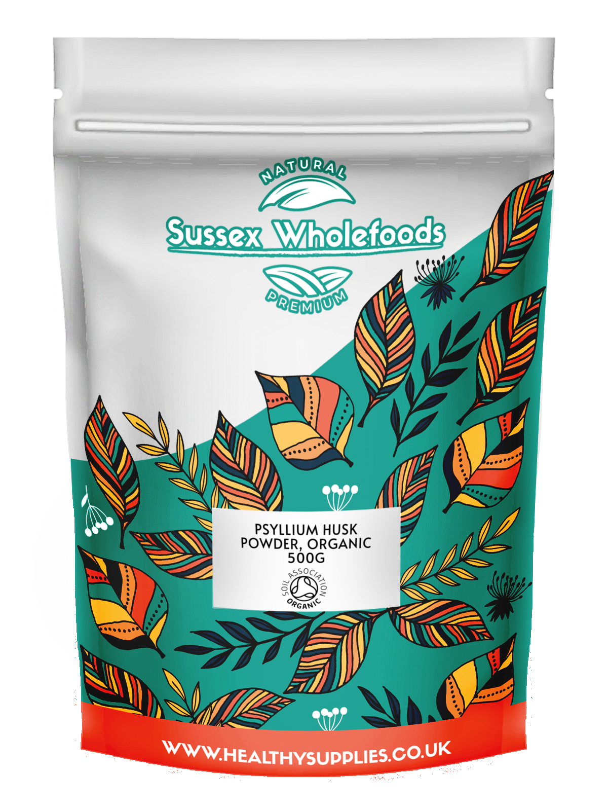 Psyllium Husk Powder,  500g (Sussex Wholefoods)