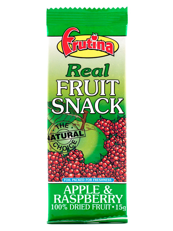 Real Fruit Snack Apple & Raspberry 15g (Frutina)