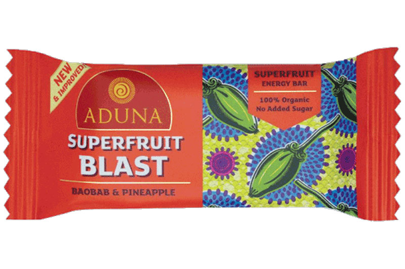 Superfruit Blast Energy Bar, Organic 40g (Aduna)