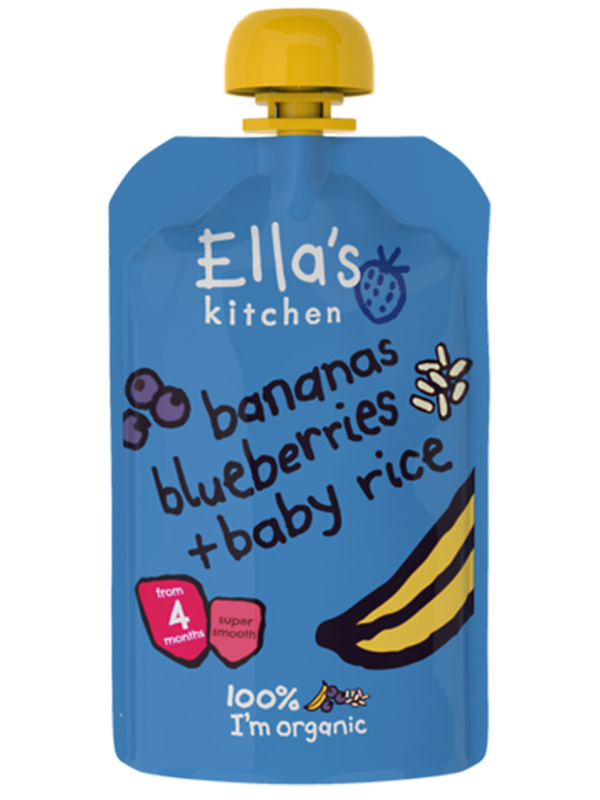 Stage 1 Banana & Blueberry Baby Rice,  120g (Ella's Kitchen)