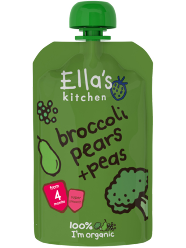 Stage 1 Broccoli, Pears & Peas,  120g (Ella's Kitchen)