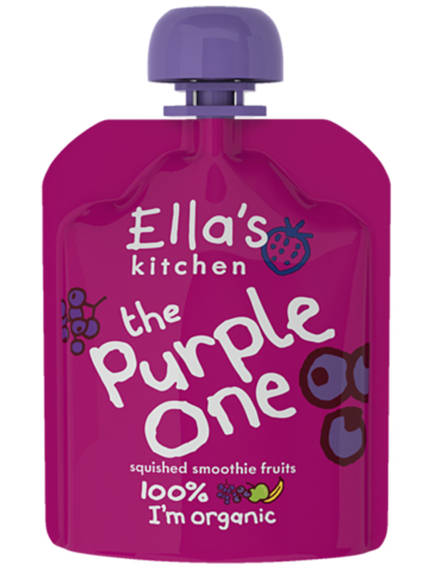 Stage 2 The Purple One Smoothie,  Single Pouch 90g (Ella's Kitchen)