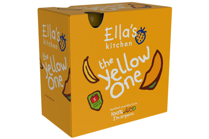 Stage 2 The Yellow One Smoothie,  Multipack 5x90g (Ella's Kitchen)