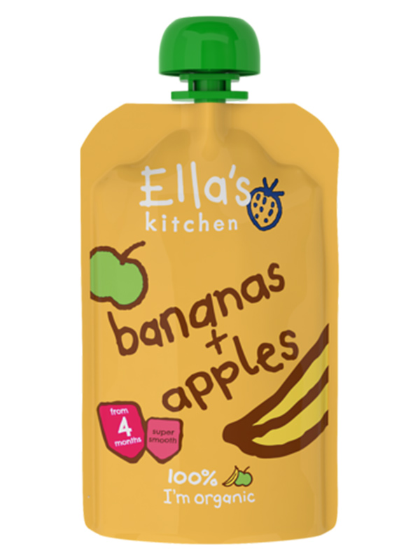 Stage 1 Apples & Bananas,  120g (Ella's Kitchen)