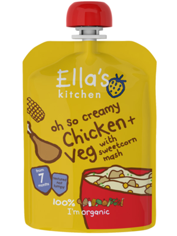 Stage 2 Chicken & Sweetcorn Mash,  130g (Ella's Kitchen)