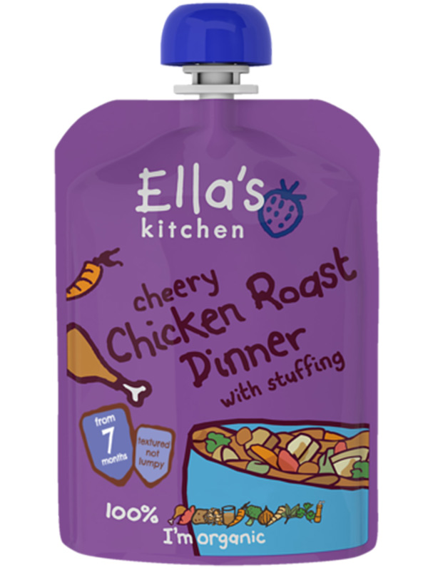 Stage 2 Chicken Roast Dinner with Stuffing,  130g (Ella's Kitchen)