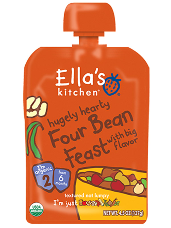 Stage 2 Four Bean Feast,  130g (Ella's Kitchen)