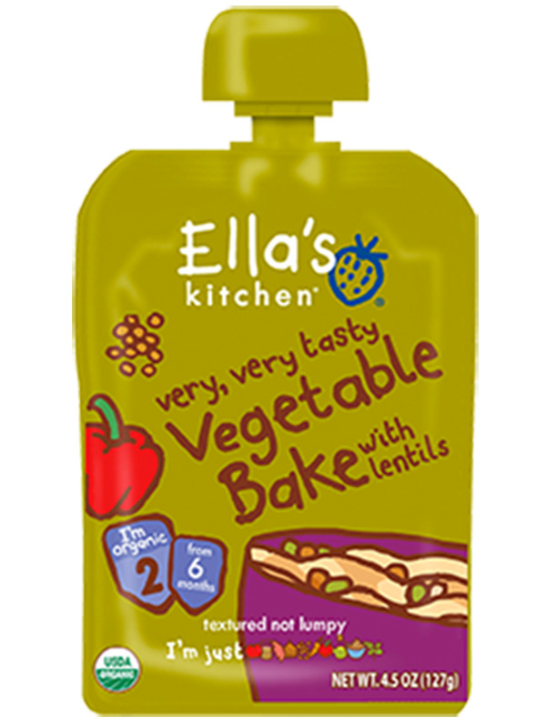 Stage 2 Vegetable and Lentil Bake,  130g (Ella's Kitchen)