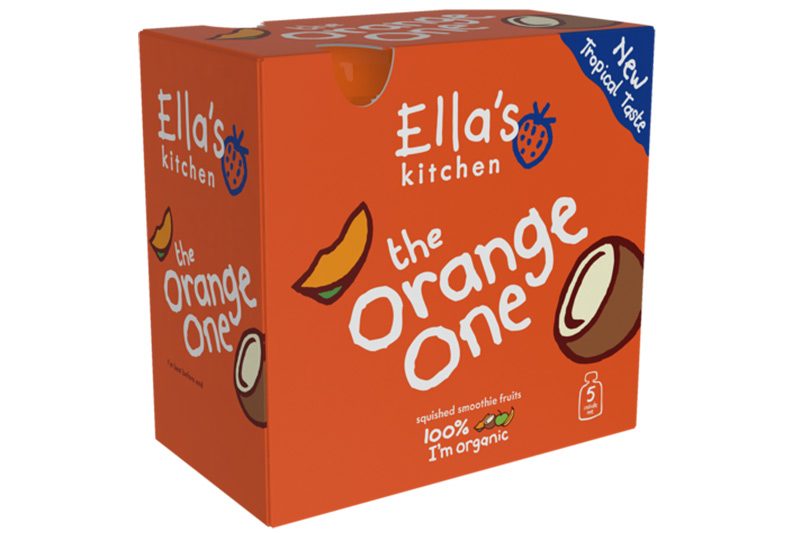 Stage 2 The Orange One Smoothie,  Multipack 5x90g (Ella's Kitchen)