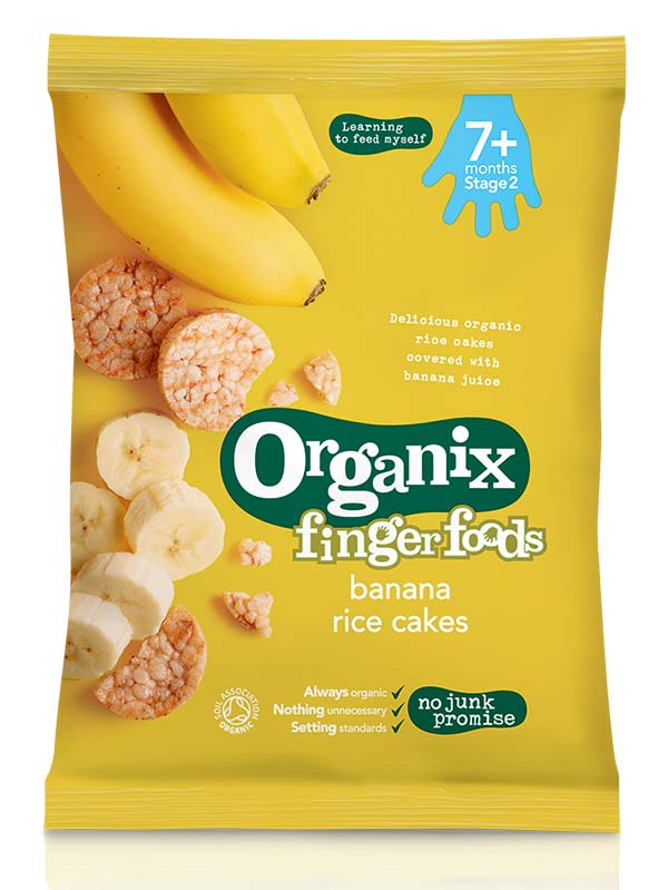 Banana Rice Cakes,  50g (Organix)