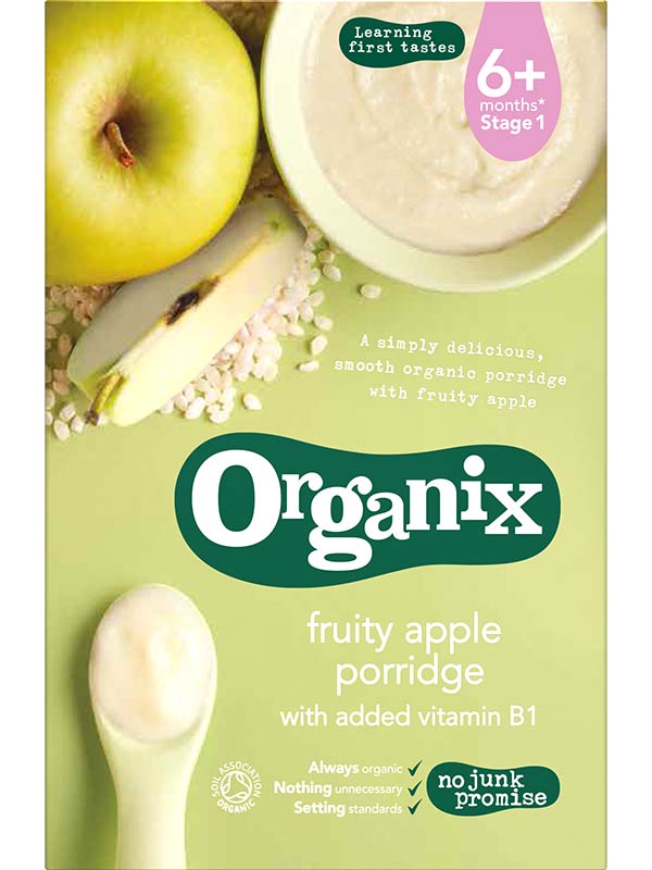 Fruity Apple Porridge,  120g (Organix)