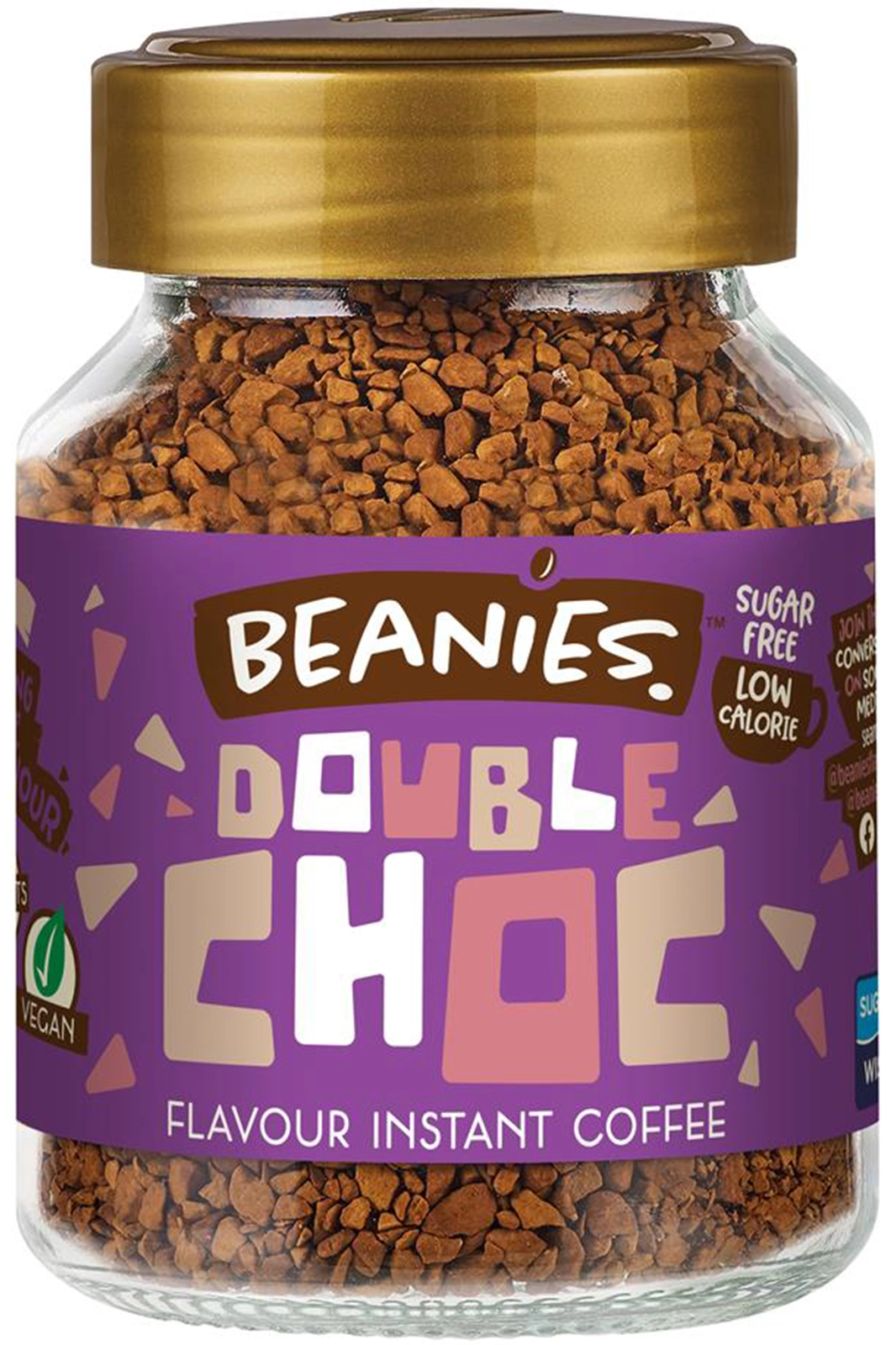 Double Chocolate Flavoured Instant Coffee, 50g (Beanies Coffee)