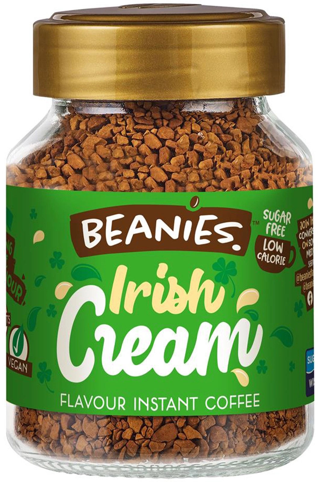 Irish Cream Flavoured Instant Coffee, 50g (Beanies Coffee)