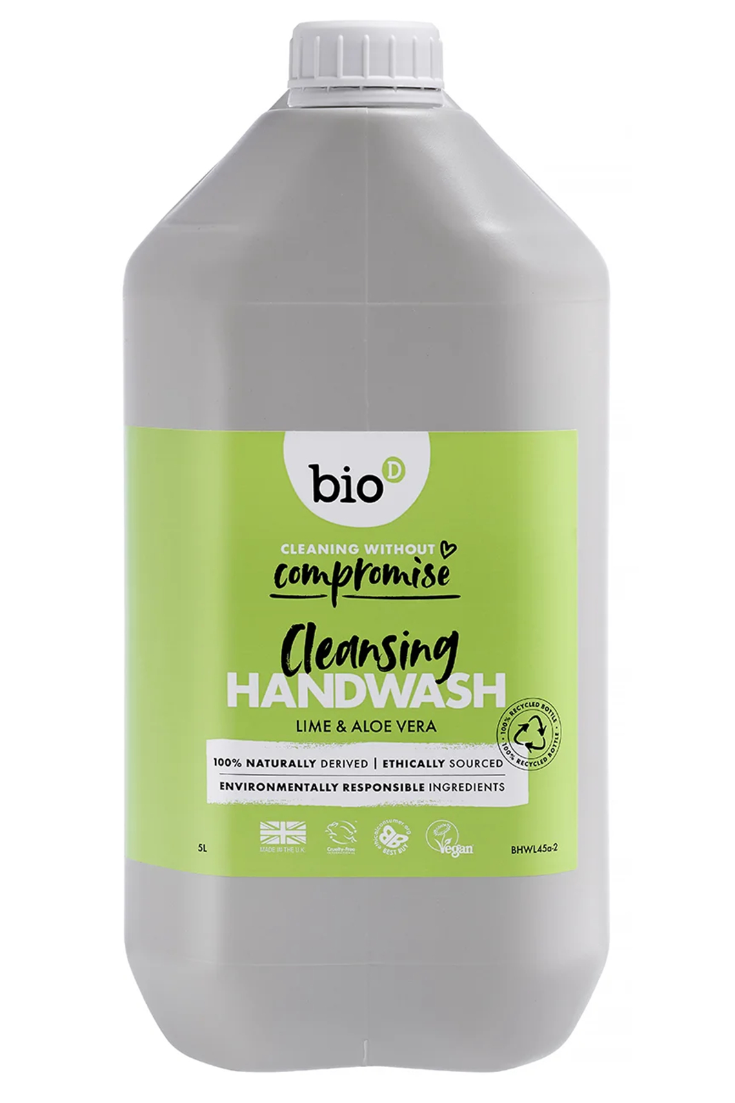 Lime & Aloe Vera Sanitising Hand Wash 5L (Bio D)