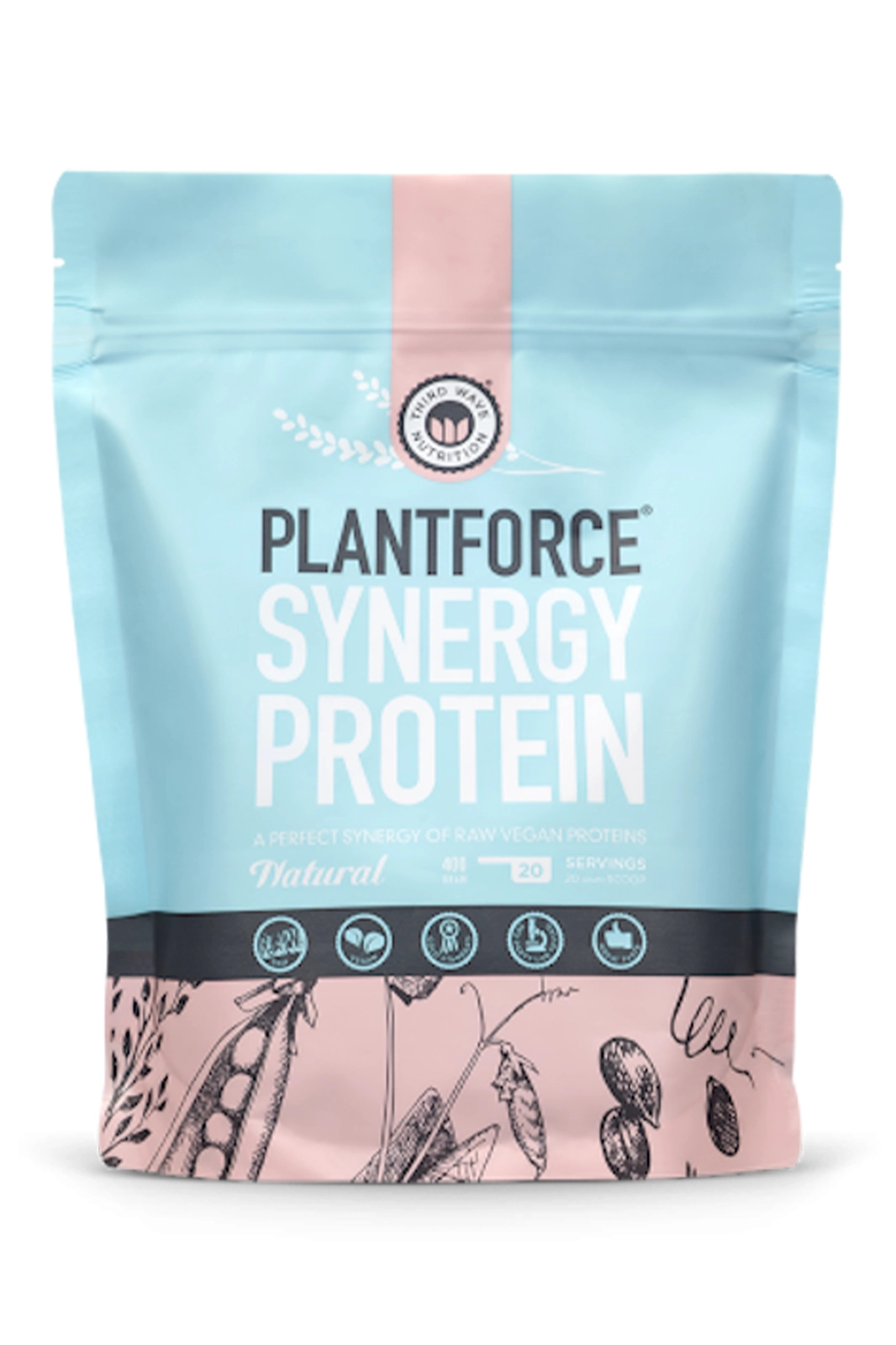 Synergy Protein Natural 400g (PlantForce)