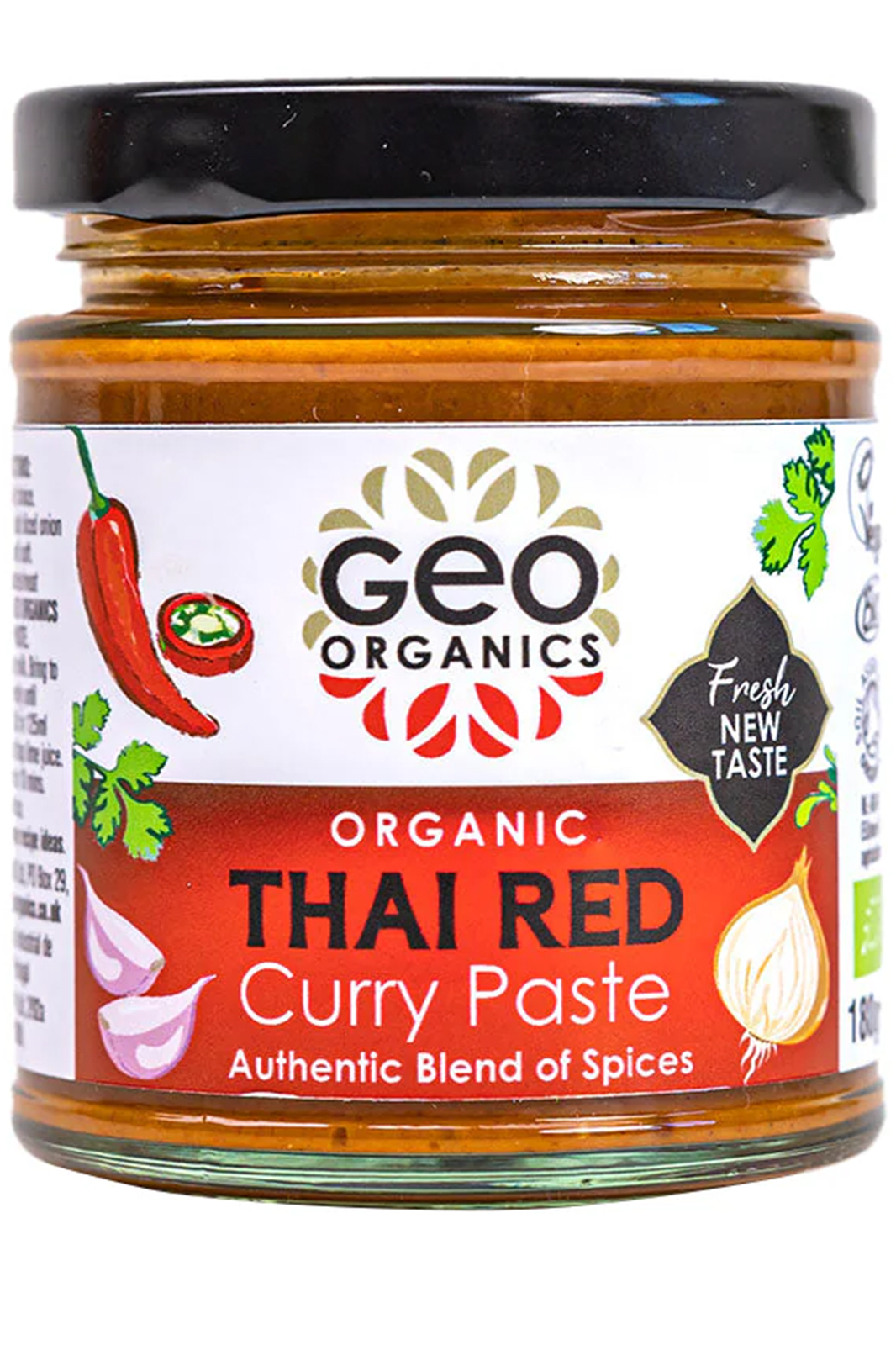 Thai Red Curry Paste, Organic 180g (Geo Organics)