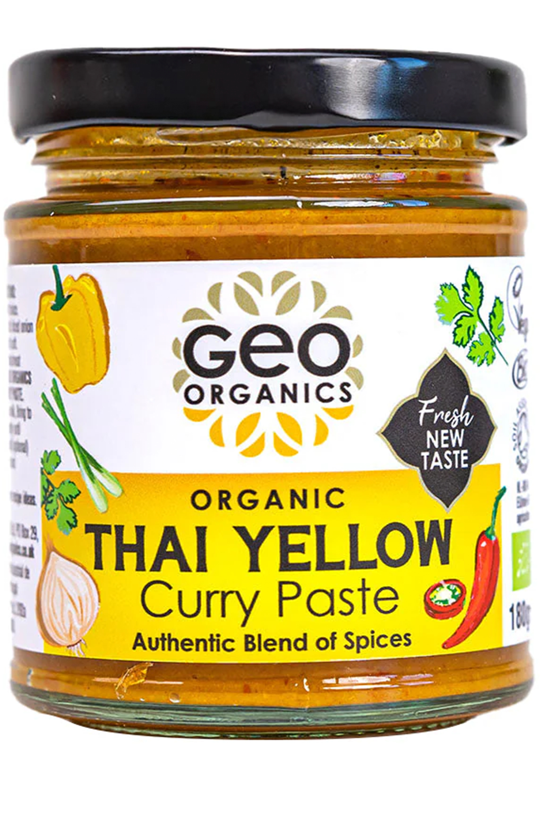 Thai Yellow Curry Paste, Organic 180g (Geo Organics)