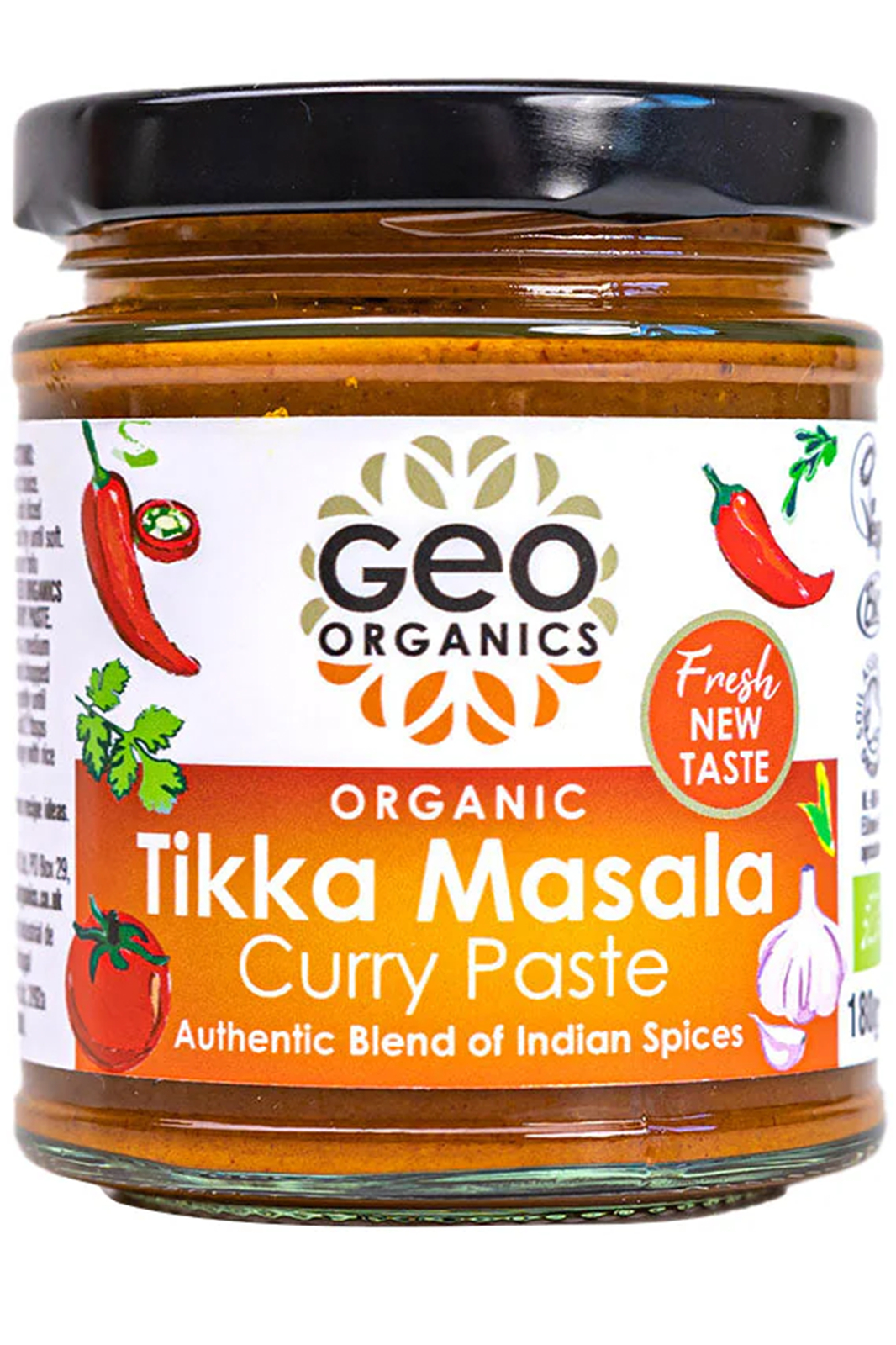 Tikka Masala Curry Paste, Organic 180g (Geo Organics)