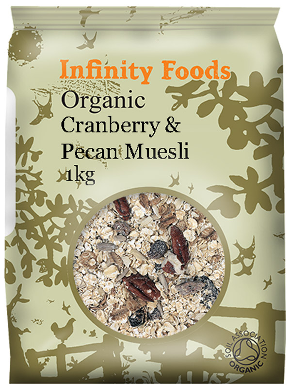 Cranberry and Pecan Muesli 1kg,  (Infinity Foods)
