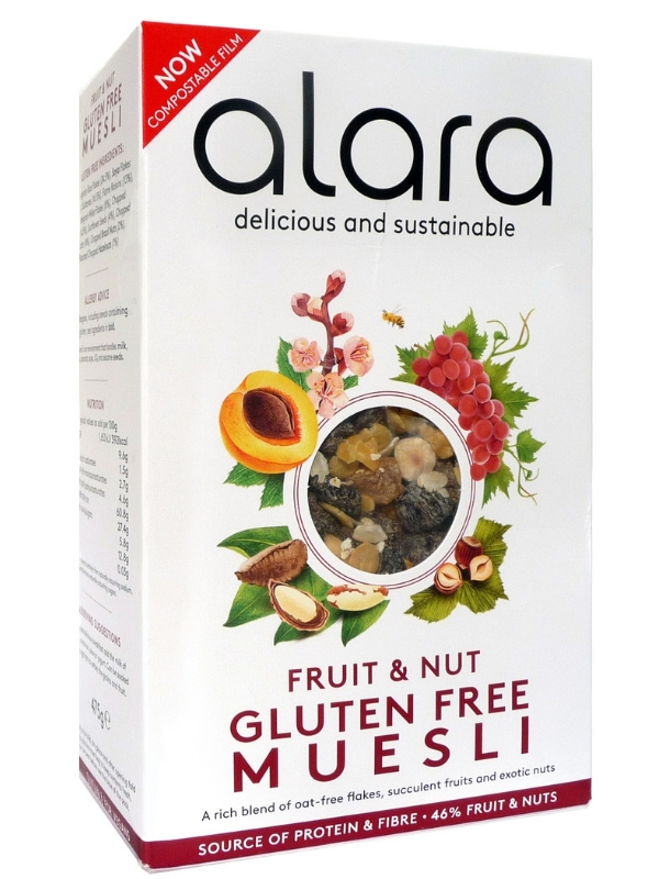 Alara Luxury Fruit & Nut Muesli, Gluten Free 475g