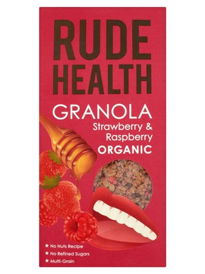 Strawberry & Raspberry Granola,  450g (Rude )