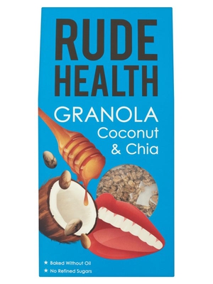 Coconut & Chia Granola 450g (Rude )