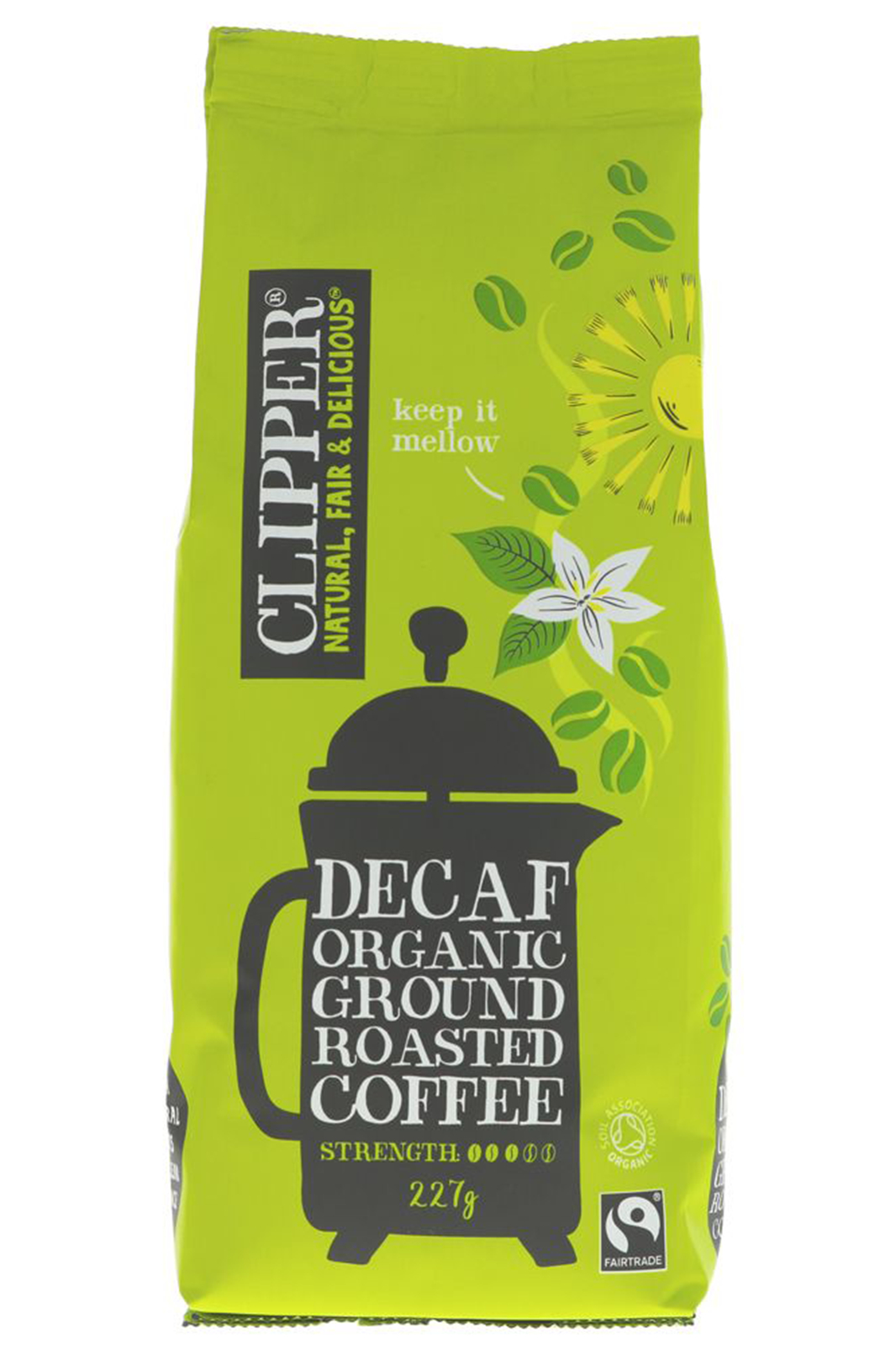 Decaffeinated Roast & Ground Coffee,  227g (Clipper)