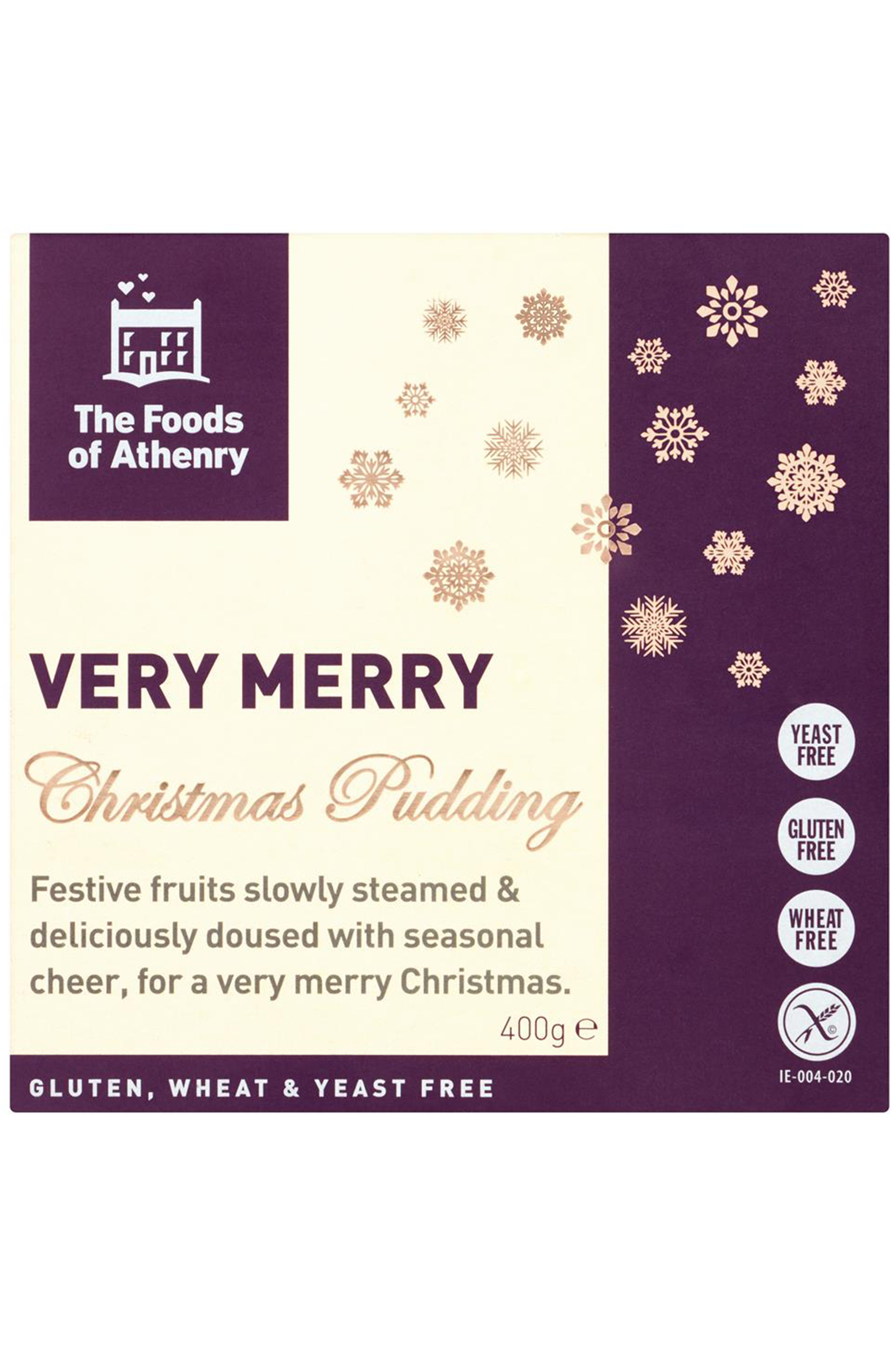 Christmas Pudding, Gluten-Free 400g (The Foods Of Athenry)