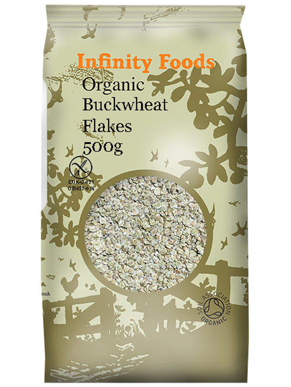 Buckwheat Flakes,  Infinity Foods 500g