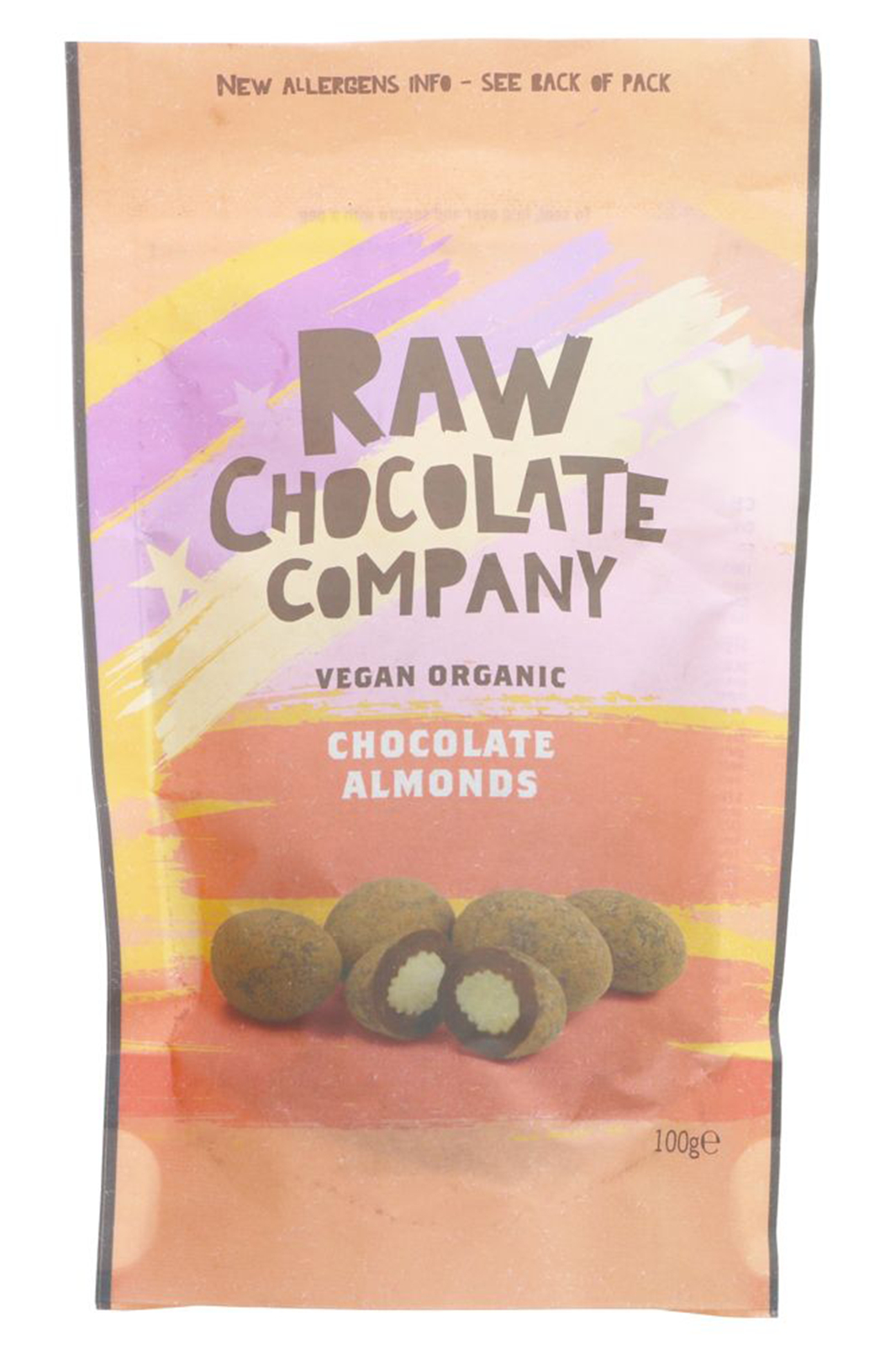 Raw Chocolate Covered Almonds,  110g (Raw Chocolate Co.)