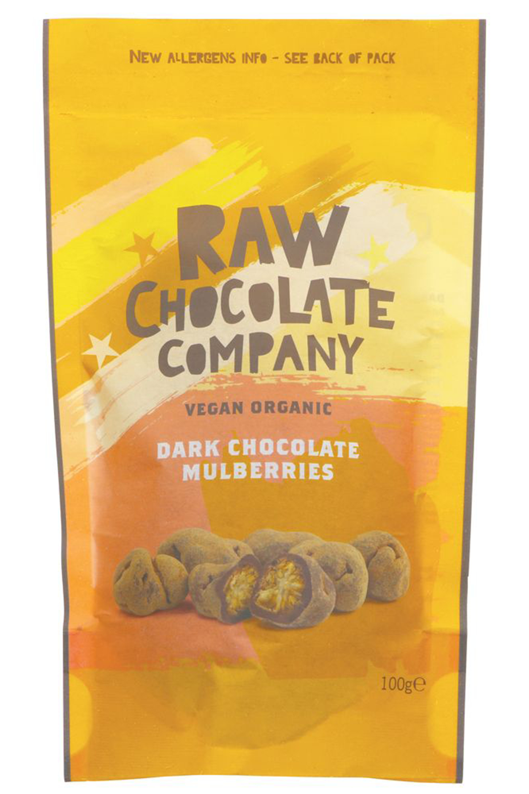 Raw Chocolate Covered Mulberries,  125g (Raw Chocolate Co.)