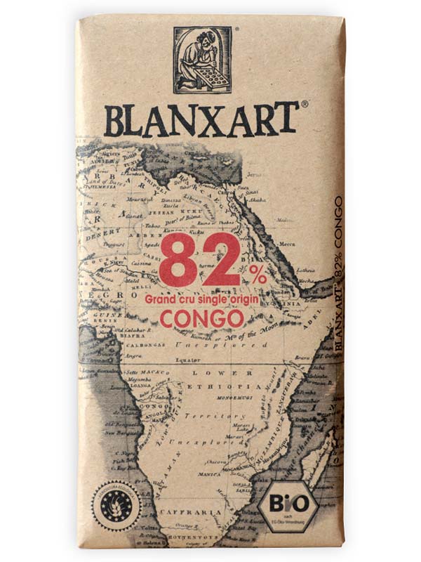 Congolese Dark Chocolate, 82% Cocoa, , 125g (Blanxart)