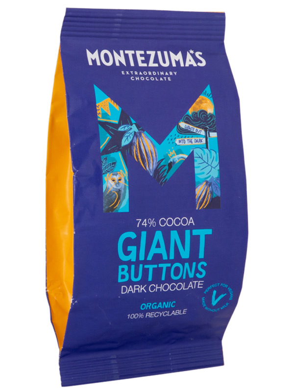 73% Dark Chocolate Giant Buttons,  180g (Montezuma's)