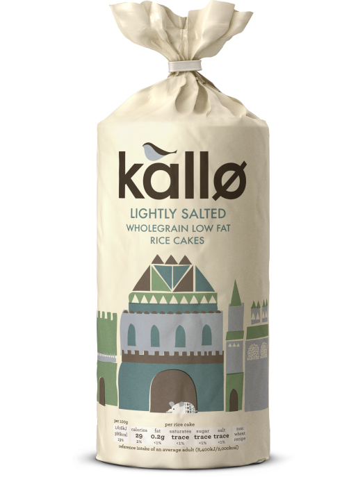 Rice Cakes, Thick-Slice Lightly Salted 130g (Kallo)