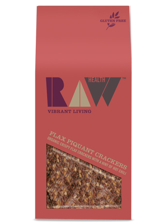 Piquant Flax Raw Crackers 90g (Raw )